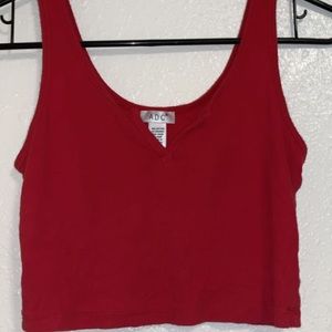 red crop top